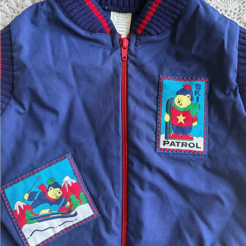 Vintage Toddler Ski Patrol Vest - Picture 2 of 3
